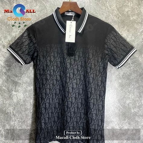 black dior polo shirt|christian dior men's shirt price.